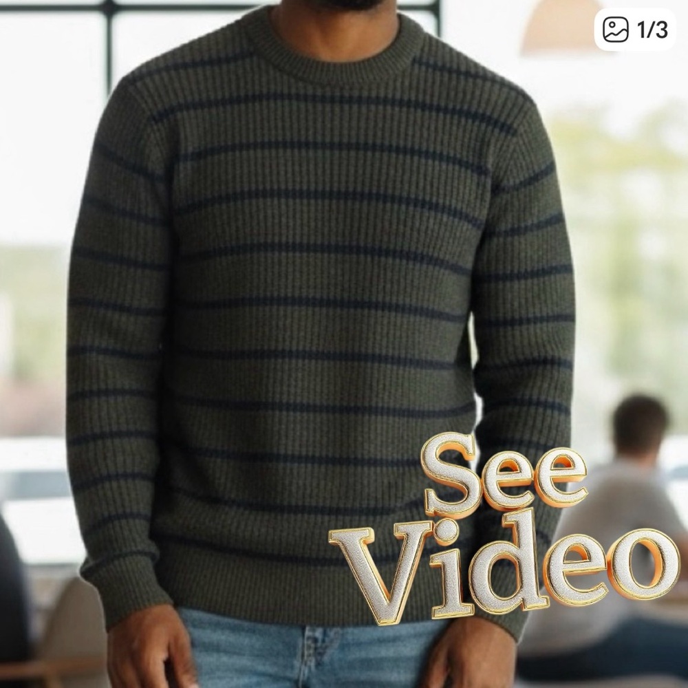 👛 (ANY 2/$30)MARK’S Heavy Pull On Crew Neck Sweater